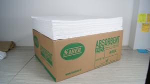 แผ่นดูดซับน้ำมันพรีเมียม SABER 200 แผ่น สำหรับน้ำมันเท่านั้น แบบกันน้ำ มองเห็นได้ชัดเจน ดูดซับน้ำมันได้อย่างรวดเร็วบนพื้นและผิวน้ำ - Product Image 2