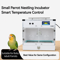 ECOmini Couveuse Intelligente pour Perroquets, Boîte d'Isolation à Température et Humidité Constantes pour Nourrissons d'Oiseaux, avec Tiroir de Nettoyage Amovible