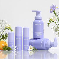 Vente en gros de flacons pompe à mousse en plastique ambré de 30/50/60/250/340 ml, distributeur de savon moussant pour nettoyant visage, lavage des mains