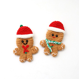 Adornos de galleta de jengibre hechos a mano, muñecos navideños tejidos y artículos superventas transfronterizos. - Product Image 1