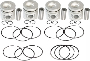 Kit de pistons moteur APEX neuf à 100 % ME018277 avec ensemble de segments et axe de piston pour moteur diesel Mitsubishi 6D34 6D34T, réparation et révision d'excavatrice - Product Image 2