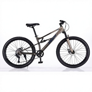 Bicicleta de Montaña de Acero con Alto Contenido de <span class=keywords><strong>Carbono</strong></span>, <span class=keywords><strong>Cuadro</strong></span> Suave, 26 Pulgadas, Ruedas de 2.35mm, <span class=keywords><strong>Doble</strong></span> <span class=keywords><strong>Suspensión</strong></span>, 21 Velocidades, para Adultos - Product Image 1