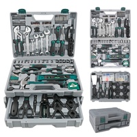 112-Piece Household Repair Tool Set Multi-Functional Hardware Tools Including Wrenches Tape Measure Hex Keys Chrome Vanadium