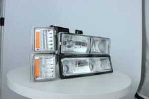 Sistema de Iluminación para <span class=keywords><strong>Chevrolet</strong></span> <span class=keywords><strong>Silverado</strong></span> 1500/<span class=keywords><strong>2500</strong></span>/3500/Tahoe/Suburban/C10 1994-<span class=keywords><strong>1998</strong></span>, Faros Delanteros con Luces de Parachoques - Product Image 3
