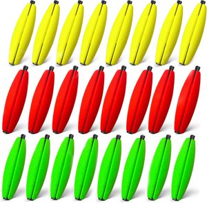 Flotteurs à chevilles à fente, flotteurs de pêche <span class=keywords><strong>au</strong></span> silure, flotteurs à glissière, flotteurs en mousse en forme de cigare avec <span class=keywords><strong>bouchon</strong></span> de tuyau pour montage Santee, montage de détecteur de poissons B10 - Product Image 1