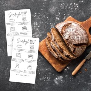 Tarjeta de Instrucciones para el Cuidado del Pan de Levadura Natural, Tamaño de Tarjeta de Visita, Etiqueta Adhesiva de Papel para Regalo, para Panaderos - Product Image 4