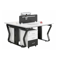 Postes de travail en îlot pour bureau, bureaux informatiques modernes de luxe, cloisons de séparation pour employés, tables de direction, ensemble de mobilier de bureau en gros
