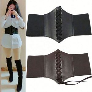 823 Corset Wide <b>Belts</b> PU Leather Slimming Body <b>Belts</b> for Women Elastic Waist Usa Mairun Casual 12cm*65cm Four Seasons - Product Image 3