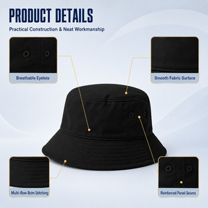 Sombrero <span class=keywords><strong>de</strong></span> Pescador Plegable <span class=keywords><strong>de</strong></span> Viaje, Personalizable con Logotipo, Secado Rápido, Protección Solar UPF 50, Ligero y Compacto, OEM ODM - Product Image 3