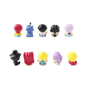 Figurines d'<span class=keywords><strong>action</strong></span> d'anime Huntrx Team Q Version, 10 pièces, figurines miniatures de collection, décorations de bureau mignonnes, cadeaux de jouets parfaits pour les fans - Product Image 6