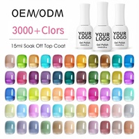 Vernis Gel UV Personnalisé Qualité Salon Hypoallergénique Soak-Off Logo Personnalisé pour Soins des Ongles Sensibles Distributeurs en Gros
