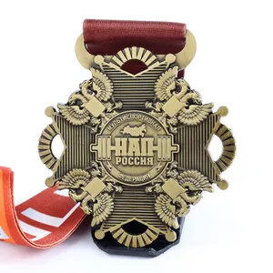 Manufacturer Custom Metal 3D Zinc Alloy Medals Award Powerlifting Bodybuilding Fitness Weightlifting Sports Medals