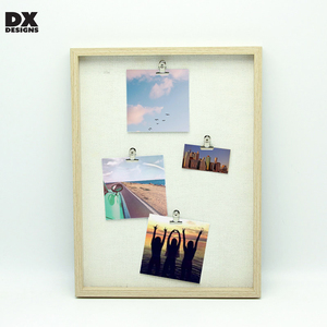 DX Design MDF Tenture murale Collage <span class=keywords><strong>Cadre</strong></span> photo pour la décoration intérieure Décoration murale pour cartes postales Tableau mémo pour dortoirs - Product Image 2