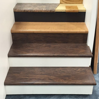 Marchepied d'escalier REGAL WPC, imperméable, antidérapant, imitation bois, facile à installer pour escalier intérieur