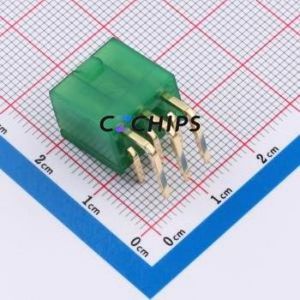 DLL-5569-6AW-GOLD-GR Wire-to-Board Pin Header Bent Lead Through Hole,P=4.2mm Connector 2x3P 4.2mm Right Angle Insert 2P - Product Image 2