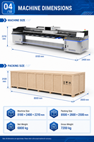 Impresora UV Industrial de Banda de 5.3m G6 con Calibración Automática y Eliminador de Electricidad Estática para Tapetes, Papel Tapiz sin Costuras y Películas Blandas