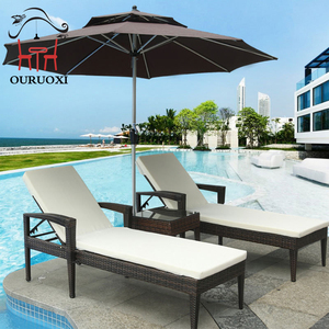 Resort Loisirs Hôtel Jardin Piscine Chaise Patio Chaise Longue Soleil Lit Plage Salon Chaise Extérieure - Product Image 3
