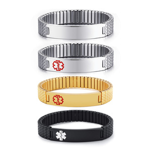 12mm Stainless Steel Stretch <b>Bangle</b> Custom Logo <b>Engraved</b> Elastic Design Waterproof Anti-fade Trendy Daily Fashion Jewelry - Product Image 1