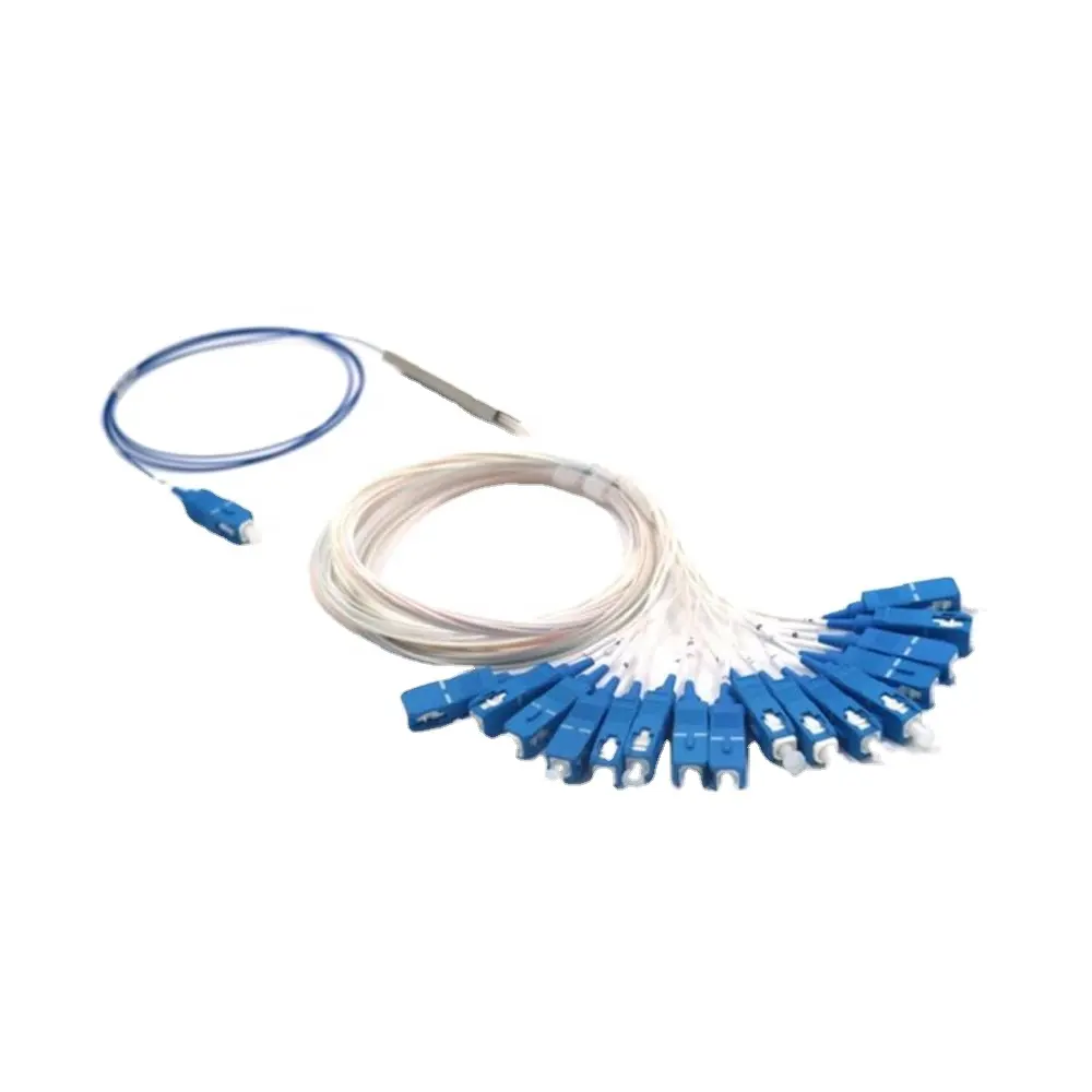 Attrezzature di rete in fibra FTTH mini ottico 1x32 1x64 splitter tubo di acciaio fibra circolatore PLC 1*64 splitter ottici