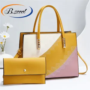 Two Pieces Of The Mother's Handbags For Ladies Girls Pure Color handbags Fashion Luxury PU Leather Purses Ry720094