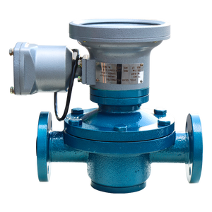 Ovale tandwielvloeistofmeter met wijzerdisplay, SS304 flens, voor het meten van het vloeistofvolume - Product Image 1