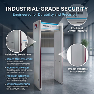 Detector de Metales de Alta Sensibilidad de 33 Zonas, Puerta de Seguridad Impermeable IP55 para Control de Seguridad Pública VW-6L 33 Pinpoint - Product Image 1