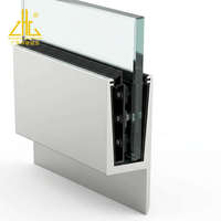 Profilé en U en aluminium pour base de garde-corps en verre, fente pour verre feuilleté de 12-16 mm, balustrade sans cadre pour balcon, diverses couleurs disponibles