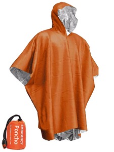 Impermeable de Emergencia de PE, Poncho Desechable de Película de Aluminio, Mantas Térmicas Impermeables, Herramientas de Supervivencia, Equipo de Campamento - Product Image 6
