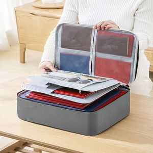 Sac de rangement multicouche A1-1 pour documents avec poches en filet et fermeture éclair, certifié Xi Peptide - Product Image 1