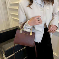 4 Stück 56mm Mode-Tasche Damen PU Handtaschen Großhandel Kleine Modehandtaschen Reißverschluss Einzeln Quadratisch Kundenspezifisches Logo Mini Tragetasche