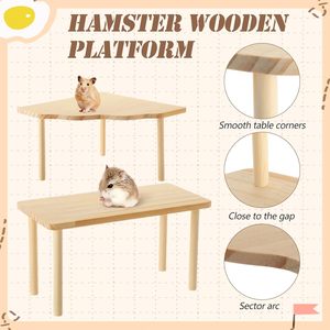 Terrario in Legno a Vista Completa con Tetto Rimovibile - Adatto per Criceti e Topi - Product Image 6