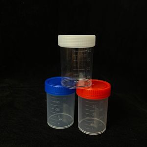 Vaso Medidor de Orina Desechable de Plástico Wei Hong de 40 ml Transparente con Tapa Blanca para Uso Médico - Product Image 3