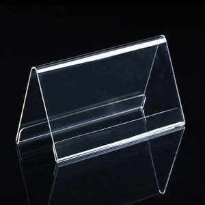 Mới đến Acrylic <span class=keywords><strong>menu</strong></span> đứng <span class=keywords><strong>V</strong></span> hình dạng cho khách sạn nhà hàng quán cà phê hiển thị giá - Product Image 2