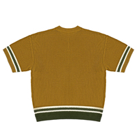 Logo personnalisé 100% coton col rond tricot chemise de basket-ball maillot à manches courtes haut pull maille football maillot tricoté