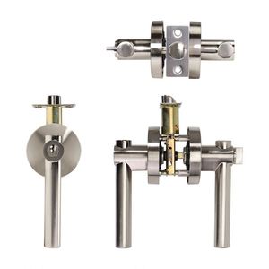 WEKIS Modern Household Satin Nickel Door <b>Locks</b> ANSI Privacy Zinc Alloy Handles for Bedroom 50/60mm Backset Lever Door <b>Locks</b> - Product Image 5
