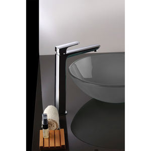 Mélangeur à levier unique pour lavabo haut NOVE Noir sans déchets Outil de tournage élégant - Product Image 3