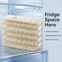Boîte de conservation étroite transparente pour raviolis, pour porte latérale de réfrigérateur/congélateur, conteneur en plastique de qualité alimentaire
