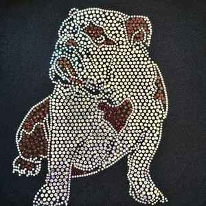 हॉट फिक्स डायमंड के आकार के गैंडा ट्रांसफर बॉक्सर कुत्ते के लिए डिजाइन, पिबुल बुलडॉग के लिए डिजाइन - Product Image 5