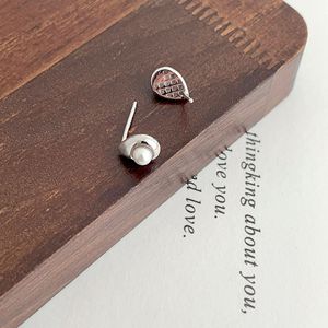 Kaiming S925 Sterling <b>Silver</b> Pearl <b>Stud</b> Earrings Water Drop Shape AAA Grade Bezel Setting For Women Everyday Wear - Product Image 3