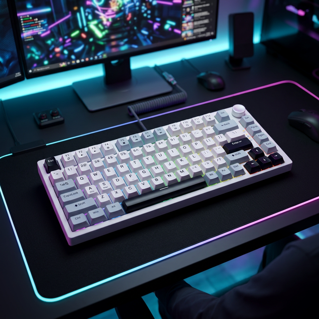 Jedel Hot Selling OEM Logo RGB LED Light Custom 2.4G Wireless USB-C Programmable Gaming Mechanical Keyboard for PC Laptop