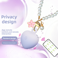 Vibrateur à commande Bluetooth via application, stimulateur clitoridien portable avec design porte-clés pour femmes