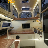 Kits de conversion de camping-cars, motorhomes, caravanes et remorques pour pick-up pleine grandeur, tout-terrain, à plateau ouvert, fourgonnettes à quatre roues, et camping-cars à toit relevable de la marque Huntoo