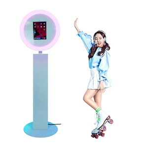 Vintage Ipad Photo Booth Easy to Assemble Ipad Photo Booth Kiosk <b>with</b> Ring Light Photo Booth Ipad Stand <b>with</b> Camera <b>Printer</b> - Product Image 1