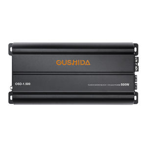 Amplificateur de puissance de <span class=keywords><strong>voiture</strong></span> monobloc classe D <span class=keywords><strong>500W</strong></span> Amplificateur audio mono-bloc en aluminium 1 canal avec croisements pour voitures - Product Image 1