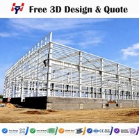 Construcción Rápida de Almacenes con Estructura de Acero, Fábrica, Taller, Sistema de Construcción de Estructuras Metálicas Pre-fabricadas