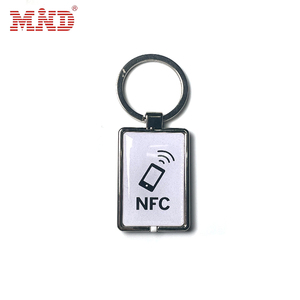 Tùy chỉnh 13 56MHz thông minh khách sạn Ổ khóa cửa kiểm soát truy cập keyfob RFID thẻ chìa khóa Epoxy <span class=keywords><strong>Keychain</strong></span> - Product Image 3