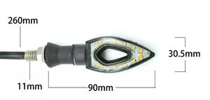 Clignotant LED en forme de cœur 12V pour moto et voiture électrique, lumière modifiée pour moto - Product Image 4