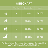 X9 Vente en gros Taille XS Coussinets d'entraînement pour animaux de compagnie jetables pour mâles, confortables, hautement absorbants et anti-odeurs