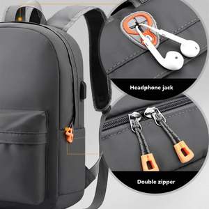 Sac à dos pour ordinateur portable pour homme, personnalisé avec logo, le plus vendu, imperméable, pour l'école, les affaires, les voyages et la randonnée - Product Image 3