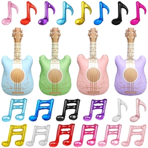 Wholesale Multi Color Note Guitar Aluminum Foil Balloons For Music Party Festival Decor Accessories - Product Image 2
